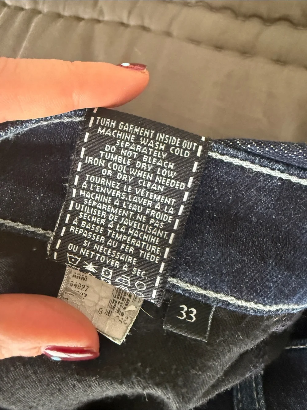7 For All Mankind Slim Dark Blue Jeans